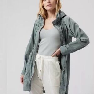 GUC Athleta Lightweight Sage Green/Gray Utility + Travel Jacket Women’s XL